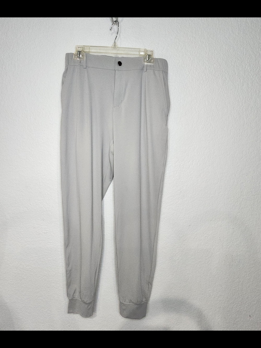 WILLIT Men's Light Gray Jogger Sweatpants - Comfortable Casual Tapered Fit